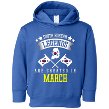 Funny South Korean Legends Are Created In March T-shirt
