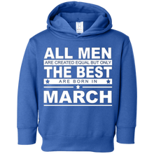 All Men Are Created Equal But Only Are Born In March T-shirt