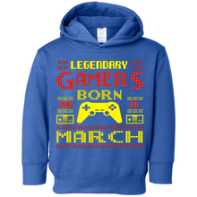 Funny Birthday Shirt saying Legendary Gamers Born in March