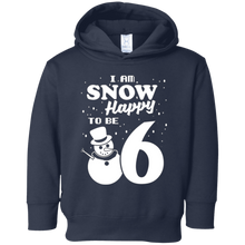 Snow Happy to Be 6 Kid's Winter Birthday T-Shirt