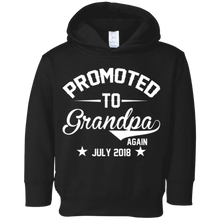 Mens Promoted to Grandpa Again July 2018 T-Shirt for Papa