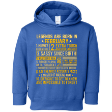 Legends Born In February Birthday T-shirt February Gift