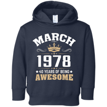 Birthday gift March 1978 - 40 years of being awesome