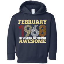 February 1968 50 Years of Being Awesome Birthday Shirt