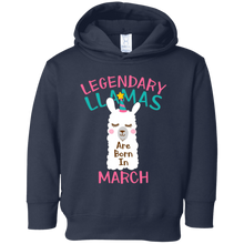 Legendary Llamas Are Born In March Cute Kids T-shirt