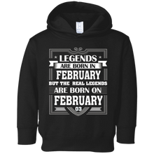 Legends Are Born On February 03 T Shirt February Birthday