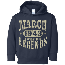 75 years Old 75th Birthday March 1943 Birth of Legend TShirt