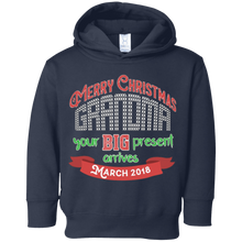 Merry Christmas Grandma March Baby Announcement T Shirt