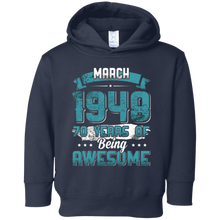 March 1948 Birthday 70 Years Of Being Awesome T-Shirt