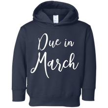 Due in March Pregnancy Announcement T-Shirt for Women Moms