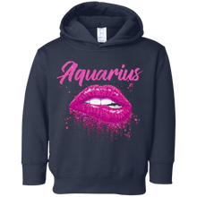 Aquarius Zodiac Birthday Pink Lips T-Shirt for Black Women