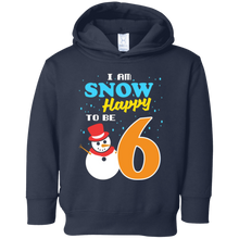 Snow Happy to Be 6 Kid's Winter Birthday T-Shirt