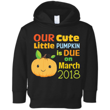 Our Cute Little Pumpkin Due On March 2018 Funny Baby T-Shirt