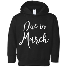 Due in March Pregnancy Announcement T-Shirt for Women Moms