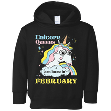 Unicorn Queens Are Born In February T-shirt Kid's Gifts
