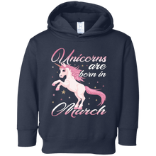 Unicorns Are Born In March Unicorns Birthday T-Shirt