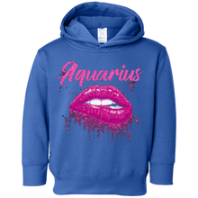 Aquarius Zodiac Birthday Pink Lips T-Shirt for Black Women
