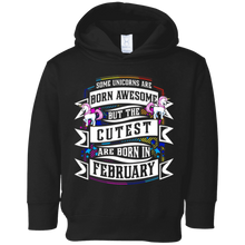 Some Unicorns Born Awesome But Cutest Born In February Tee