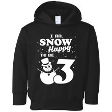Snow Happy to Be 3 Kid's Winter Birthday T-Shirt