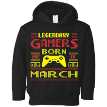 Funny Birthday Shirt saying Legendary Gamers Born in March