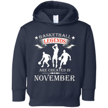 Basketball Legends are Created in November T-Shirt