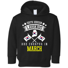 Funny South Korean Legends Are Created In March T-shirt
