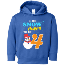 Snow Happy to Be 4 Kid's Winter Birthday T-Shirt