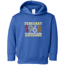 February 1968 50 Years of Being Awesome Birthday Shirt