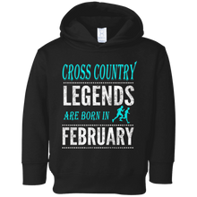 Boys & Girls Cross Country Legend Born February Gift T-Shirt
