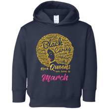 Black Queens Are Born In March Birthday T-Shirt for Women
