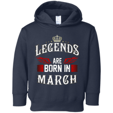 Legends are born in March tshirt