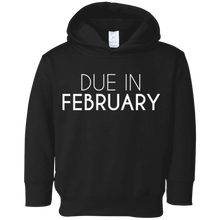 Due In February Cute Pregnancy Baby Announcement Tee
