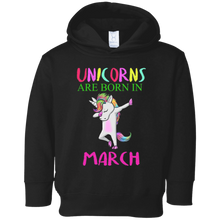 Unicorns are born in March birthday unicorn dab tshirt