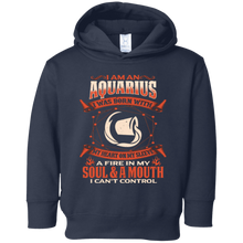 Aquarius Gifts - Aquarius Born With Heart On Sleeve Shirt