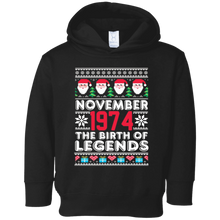 November 1974 The Birth Of Legends Christmas T Shirt