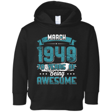 March 1948 Birthday 70 Years Of Being Awesome T-Shirt