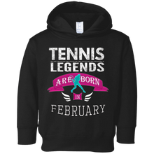 Girls' Tennis Legends are Born in February Gift T-Shirt