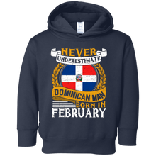 Never Underestimate Dominican Man Born In February T-shirt