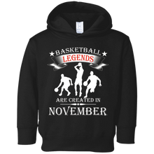 Basketball Legends are Created in November T-Shirt
