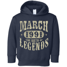 27 years Old 27th Birthday March 1991 Birth of Legend TShirt