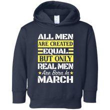 Mens All Men Are Created Equal Best In March Birthday T Shirt