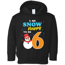 Snow Happy to Be 6 Kid's Winter Birthday T-Shirt