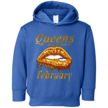 Kids Womens Queens Are Born In February Funny Birthday T-Shirt 10 Brown