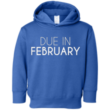 Due In February Cute Pregnancy Baby Announcement Tee