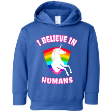 Unicorn I Believe In Humans Shirt Girls Women & Kids Apparel