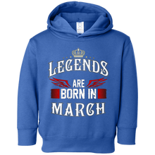Legends are born in March tshirt