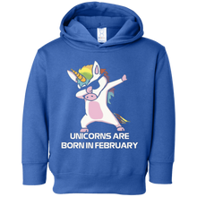 Unicorns are Born in FEBRUARY Cute Dabbing Birthday T Shirt