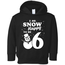 Snow Happy to Be 6 Kid's Winter Birthday T-Shirt