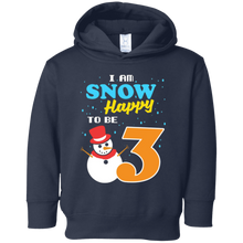 Snow Happy to Be 3 Kid's Winter Birthday T-Shirt