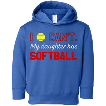 I Can't My Daughter Has Softball T-Shirt Moms & Dads Gifts